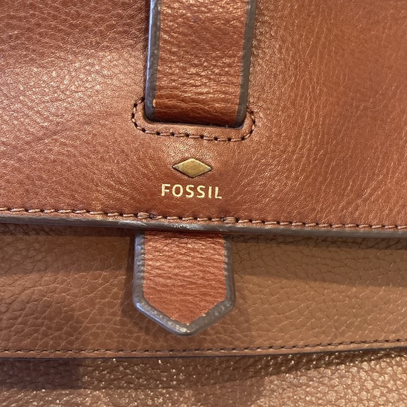 Fossil Kinley Crossbody Brown Leather Bag - Picture 12 of 17